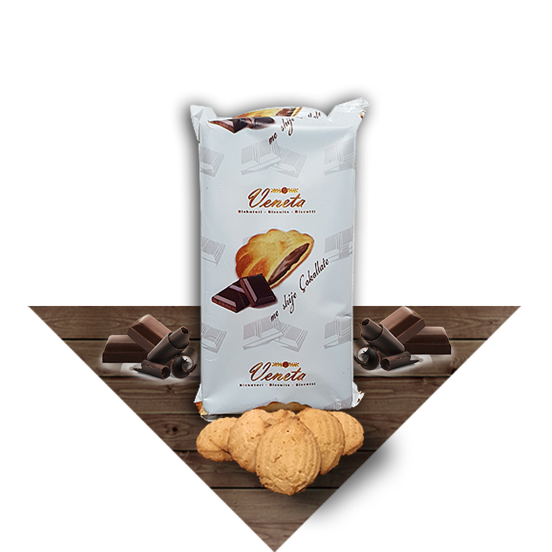 Biskota me mbushje - Cokollate