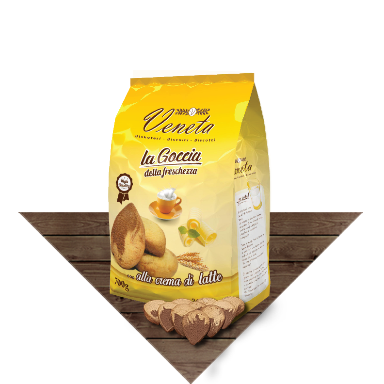 Biskota në qese - Pikë loti me krem qumështi