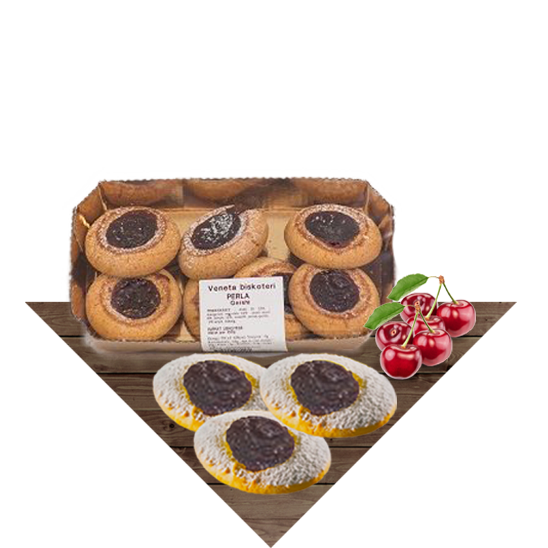 Biskota me mbushje qershi