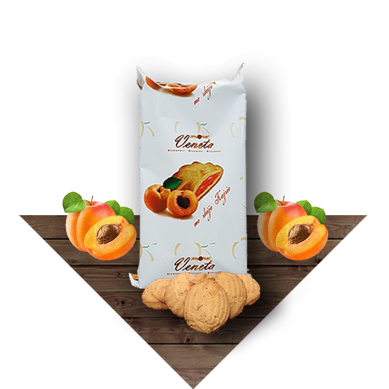 Biskota me mbushje - Kajsi